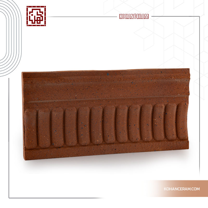 294 آجر دیواره سمیرم کد3 طرح رومی سایز 2/7×40×20 - تصویر 1