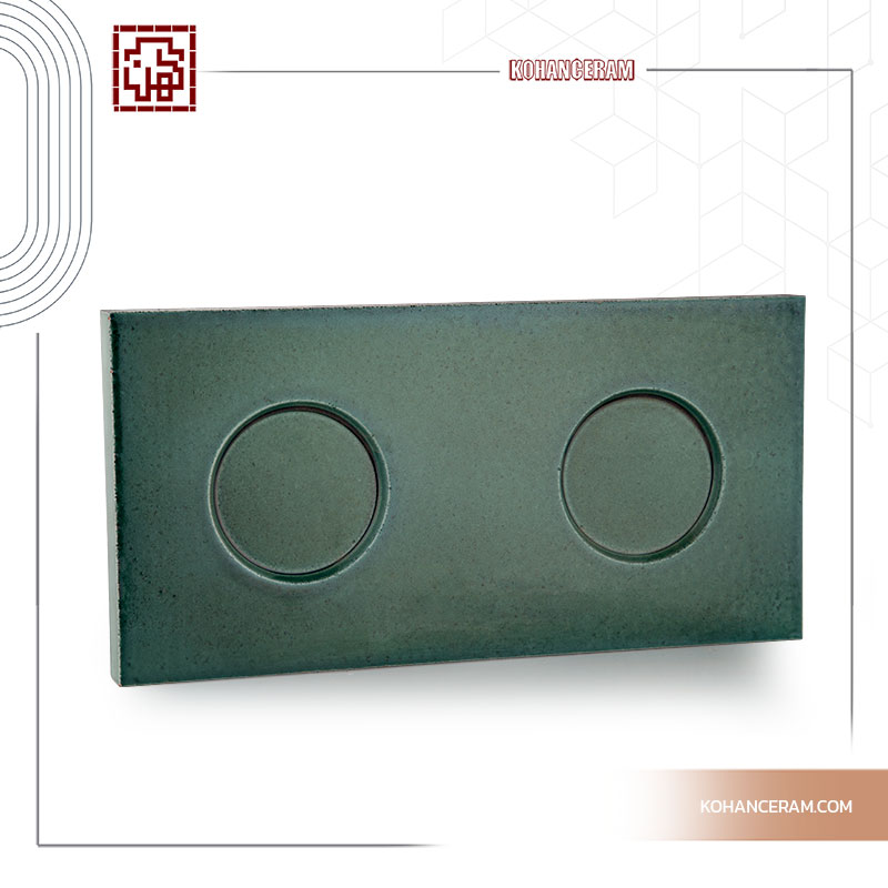 351 آجر دیواره سمیرم کد3 طرح سوراخ دار سایز20×40×3 - تصویر 1