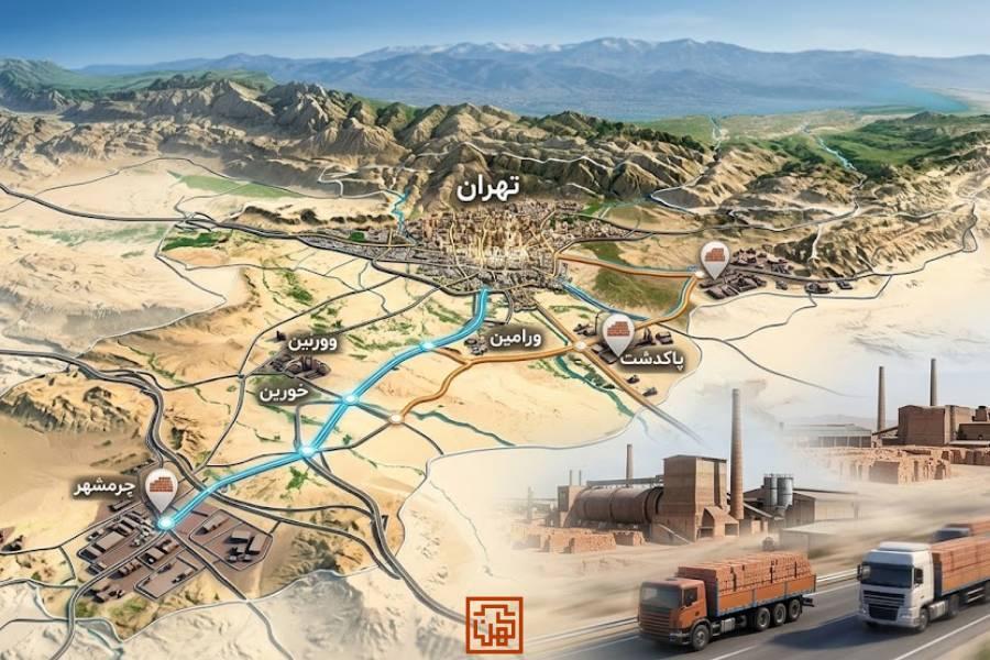 آیا امکان ارسال آجر از کارخانههای تهران به سایر شهرها وجود دارد | کارخانه آجر تهران25
